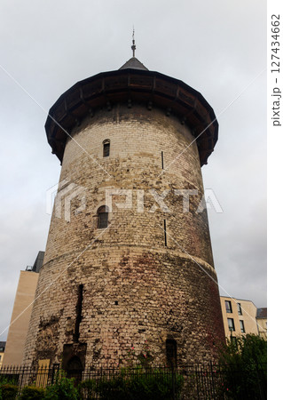 The keep of Rouen Castle, now known as the Tour Jeanne d'Arc in Rouen, France 127434662