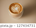 ハートのラテアート 127434731
