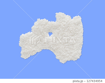 米で作った福島県地図 米で作った福島県地図 127434954