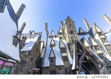 Osaka, Japan - Dec 30,2022 : The Wizarding World of Harry Potter in Universal Studios Japan  in Osaka, Japan on Dec 30,2022. 127435861
