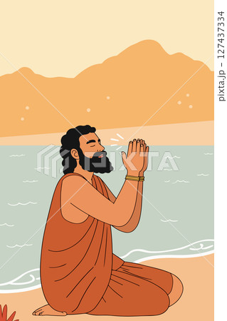 Man Showering in Water Man Showering in Water 127437334
