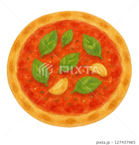 【ピザ】マリナーラのイラスト 【ピザ】マリナーラのイラスト 127437965
