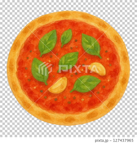 【ピザ】マリナーラのイラスト 【ピザ】マリナーラのイラスト 127437965