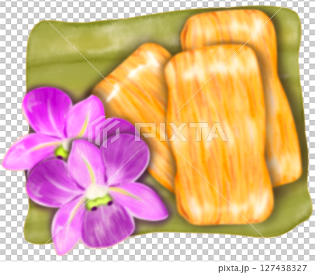 Thai Traditional Desserts Cute Collection hand drawn style illustrations. Thai Traditional Desserts Cute Collection hand drawn style illustrations. 127438327