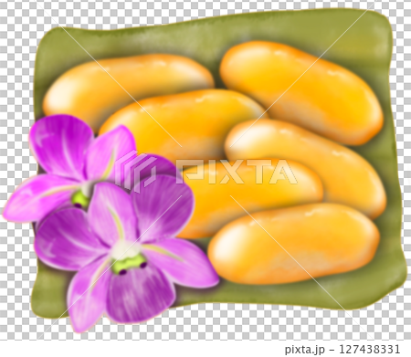 Thai Traditional Desserts Cute Collection hand drawn style illustrations. 127438331