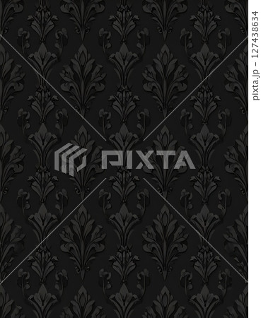 《AI画像》模様の入った黒い壁紙 127438634