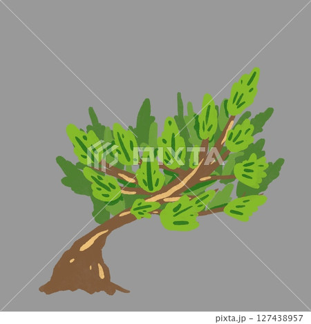 Green Tree forest plant art work isolated on background. designs 127438957