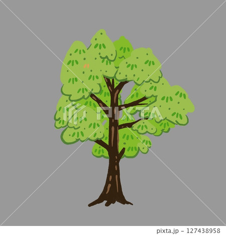 Green Tree forest plant art work isolated on background. designs 127438958