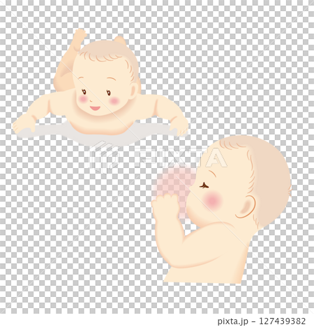 寶寶趴著睡覺 127439382