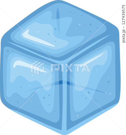 A translucent blue ice cube, used for cooling down drinks and refreshments. A translucent blue ice cube, used for cooling down drinks and refreshments. 127439575