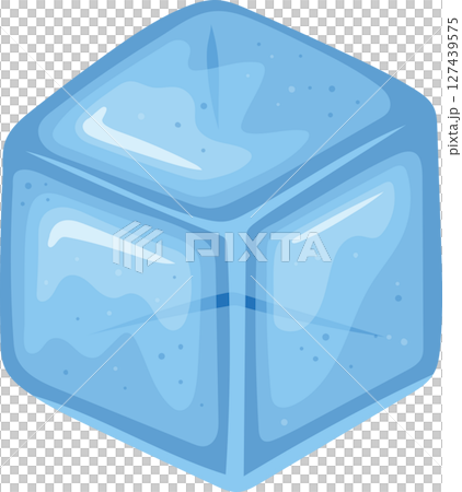 A translucent blue ice cube, used for cooling down drinks and refreshments. A translucent blue ice cube, used for cooling down drinks and refreshments. 127439575