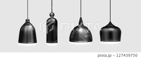 Ceiling pendant lamp set in minimalist style Ceiling pendant lamp set in minimalist style 127439750