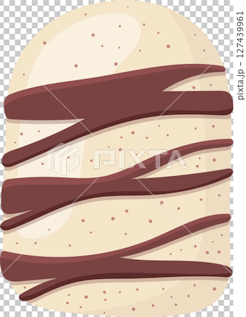 Delicious Dessert: A sweet treat with creamy filling and chocolate drizzle. Delicious Dessert: A sweet treat with creamy filling and chocolate drizzle. 127439961