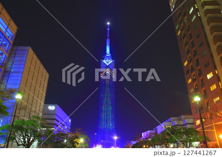 夜の福岡タワー 夜の福岡タワー 127441267