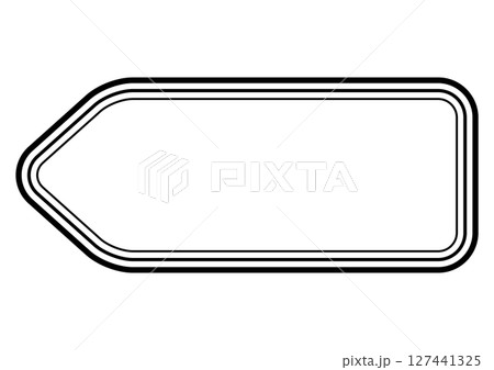 黒のラベル風の装飾フレーム 黒のラベル風の装飾フレーム 127441325