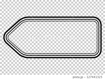 黒のラベル風の装飾フレーム 黒のラベル風の装飾フレーム 127441325