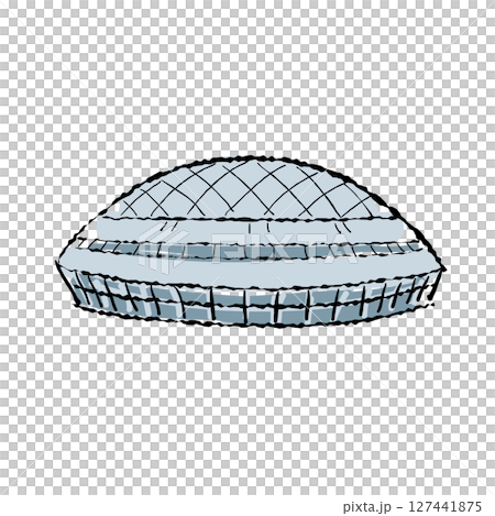 Nagoya landmark Nagoya Dome illustration Nagoya landmark Nagoya Dome illustration 127441875