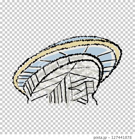 Nagoya famous place Oasis 21 illustration Nagoya famous place Oasis 21 illustration 127441878