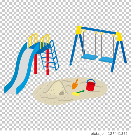 公園の遊具　イラスト 127441883