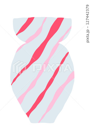 Hand drawn vase. Doodle clay pottery illustration. Isolated vector illustration for home decor and design, greeting card, banner, poster, label. Hand drawn vase. Doodle clay pottery illustration. Isolated vector illustration for home decor and design, greeting card, banner, poster, label. 127442379