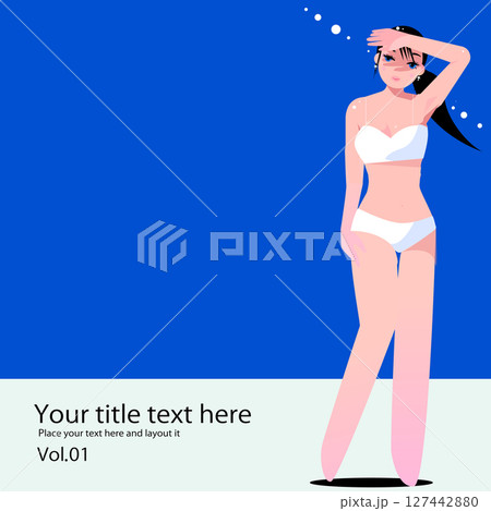 可愛い女性のボデイケアや美容の画像 127442880