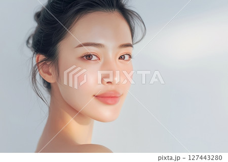 透明感のある肌の美人女性「AI生成画像」 透明感のある肌の美人女性「AI生成画像」 127443280