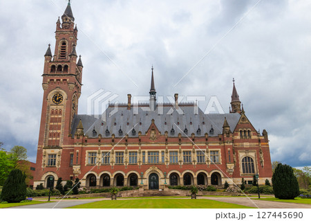 Peace Palace is an international law administrative building in The Hague, the Netherlands 127445690