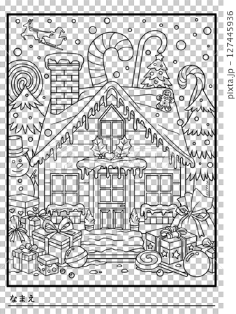Coloring book Christmas 127445936