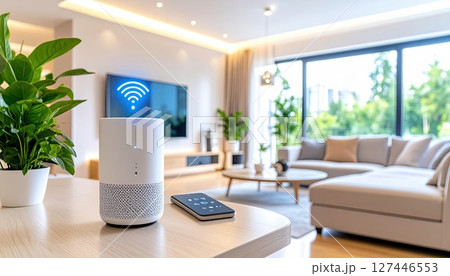 《AI画像》スマート化されたリビング 127446553