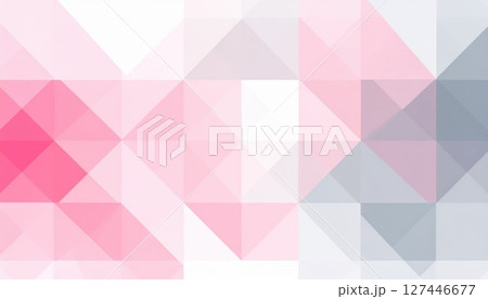 《AI画像》灰色とピンク色の幾何学模様の背景素材 127446677
