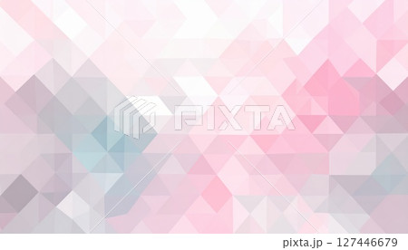 《AI画像》灰色とピンク色の幾何学模様の背景素材 127446679