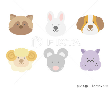動物　アイコン　イラストセット 127447386