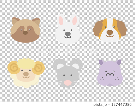 動物　アイコン　イラストセット 127447386
