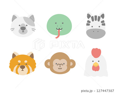 動物 アイコン イラストセット 動物 アイコン イラストセット 127447387