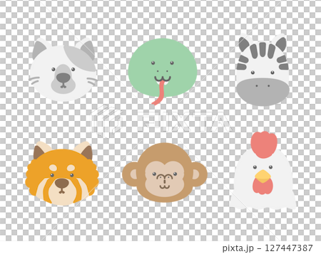 動物 アイコン イラストセット 動物 アイコン イラストセット 127447387