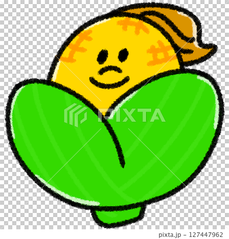 可愛玉米的插圖 可愛玉米的插圖 127447962