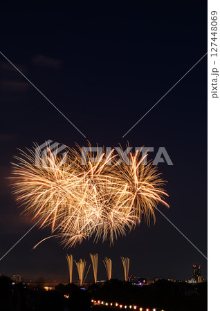 夜空を飾る花火(戸田橋花火大会・いたばし花火大会) 夜空を飾る花火(戸田橋花火大会・いたばし花火大会) 127448069
