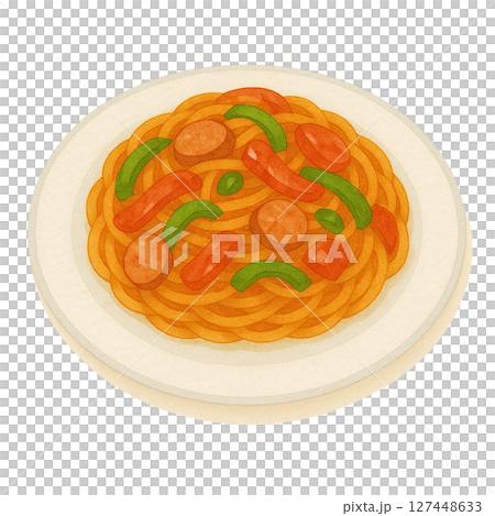 [義大利麵]那不勒斯義大利麵的插圖 127448633