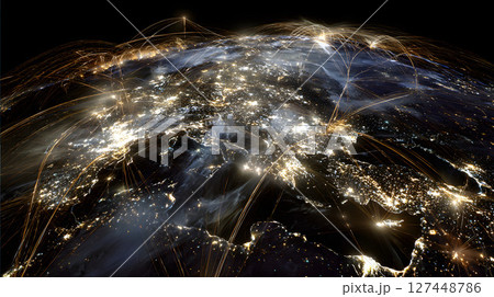 ネットワーク化した地球の風景 127448786