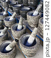 Collection of Granite Mortar and Pestle for Sale. Ang Sila Village, Thailand. 127449082