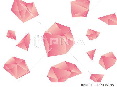 シンプルな多面体のイラスト素材 シンプルな多面体のイラスト素材 127449149