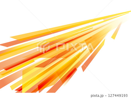 オレンジのスピードラインイメージ背景 127449193
