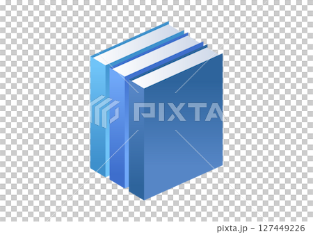 Flat book illustration material Flat book illustration material 127449226