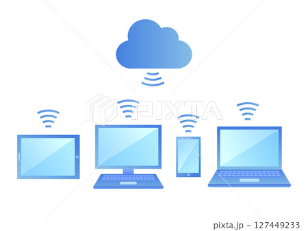 シンプルなクラウドのイメージ素材 127449233