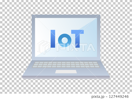 Simple IoT illustration material 127449246