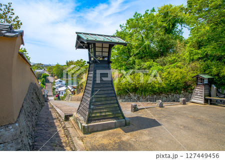 大分県　杵築の町並み 127449456