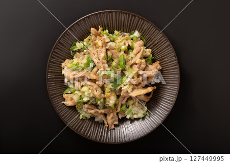 鶏せせり ネギ塩 焼き 鶏せせり ネギ塩 焼き 127449995