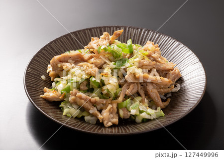 鶏せせり ネギ塩 焼き 鶏せせり ネギ塩 焼き 127449996