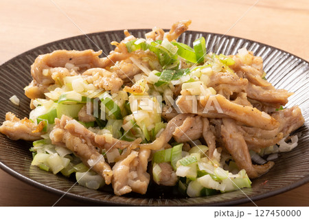 鶏せせり　ネギ塩　焼き 127450000