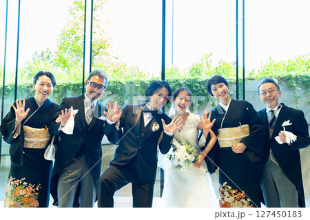 結婚式　集合写真 127450183